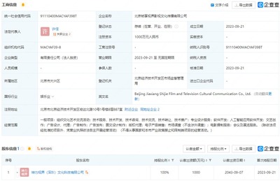 阿里神力視界成立影視文化公司，拓展AI應(yīng)用軟件與電影攝制服務(wù)